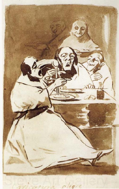 Francisco Goya Caricatura alegre Spain oil painting art